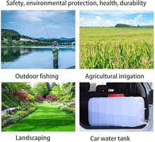 DIROVO Rain Barrels Large Capacity Water Tank with Faucet 25L/50L/75L/110L/150L/200L/340L,for Household and Outdoor Use Portable and Durable Plastic Storage Cube(340L)