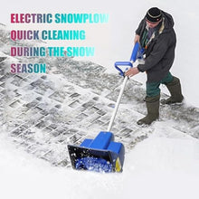 ZIJINGM Electric Snow Blower, 28×18cm Outdoor Snow Removal Tool, Handheld Electric Snow Blower with 4.0Ah Lithium-ion Battery and Charger(2batteries)