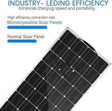 KZZAAO 600W Portable Flexible Solar Panel Kit, 12V-24V Monocrystalline Solar System with 40A Controller for Off-Grid Home