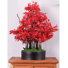 YXIANG56Q Fake Plants Creative Maple Fake Tree Simulation Bonsai Tree Green Plant Potted Fake Flower Plant Home Office Living Room Desktop Decoration Ornaments Bonsai Tree