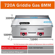 Stainless Steel Gas Burner Tabletop Gas BBQ, Portable Table Ttop Grill, Large Non-Stick Steel Griddle, Teppanyaki Cooking Plate, Our Plancha is Ideal for Outdoor Catering, Easily Transported,720a