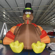 SAYOK Outdoor Inflatable Thanksgiving Decorations Turkey with Air Blower Black 13.12FT