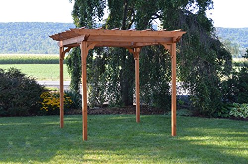 A & L Furniture Pergola with Swing Hangers Unfinished