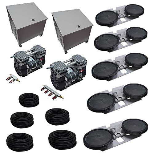 Pro Aeration MAX with Cabinets, Dual 1 HP, 6 Acres, 5 Diffusers, 500 Ft