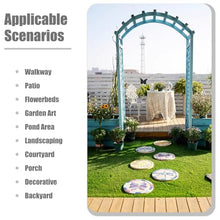 Elitix Stepping Stone Step Garden Decorative Stones with Mosaic Pattern, Kids Toddler Stepping Terrace Stone for Garden Play, 35 Cm Decorative Stone for Home Decor(Color:4-Pack)