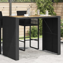 Garden Bar Table Black,Durable Garden Bar Table with Modern Design Outdoor Furniture for Gatherings and Social Events Patio Tables