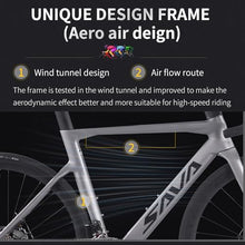 SAVADECK Carbon Road Bike Grey