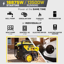 Champion 16,875-Watt Electric Start Tri Fuel Home Backup Portable Generator