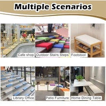 RENLXFI Black Coffee Shop Card Seat Cushion Large, Commercial Indoor Outdoor Bench Cushions for Patio Kitchen Garden, Waterproof Custom Sponge Pad(8 Pack,20x20in/50.8x50.8cm)