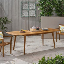 Christopher Knight Home Stamford Outdoor Acacia Wood Expandable Dining Table, Teak