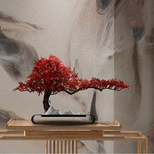 YXIANG56Q Fake Plants Creative Office Ornaments new Weathered Wood Welcoming Guest Room Study Hall Corridor Ornament Bonsai Gift Crafts Bonsai Tree(C)