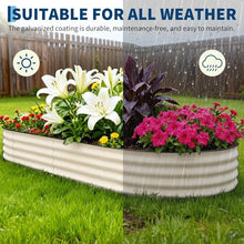 Festisoul 2-Pack 10x4x1.5ft Galvanized Raised Beds – Safety Strips, Rust-Resistant