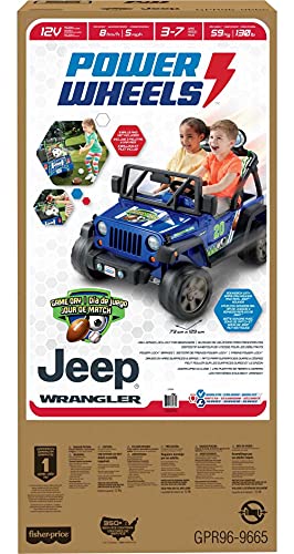 Power Wheels Gameday Jeep Wrangler Ride-On Toy Multicolor