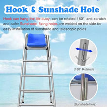JIANSMZ Lifeguard Observation Chair, Lifeguard Chair for Water Park Swimming Pool Chairs Detachable Pool Chairs, Long Lasting Quality 47 59 71 inch Ladder Stool Bar Deck Poolside