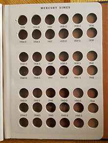 Dansco Coin Album #7123 for Mercury Dimes 1916-1945 Light-Up-17