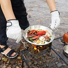 KMHJFXX BBQ Grill Glove Fireplace Microwave Roasting Cooking Mitts Welding Work Hand Protection Gifts Accessories