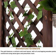 Etlegor Wooden Garden Arbor, Wooden Arbor Trellis for Plant Climbing, Wedding Ceremony Decoration Pergola for Garden Backyard, Lawn(Brown-A)