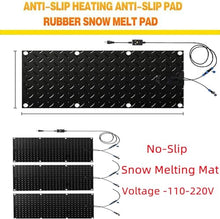 WRTYHGVGT Snow Melting Mats for Walkway, Outdoor Heated Snow & Ice Melting Mat, No-Slip Heating Entrance Mats, for Winter Snow Removal,38.1x50.8cm