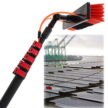 Niczu Window Glass Cleaning Pole Kit, Water/Hose Pole Cleaning Brush Equipment, Extendable Outdoor Cleaner Tools Photovoltaic and Solar Panels,9M/30FT