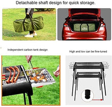 Barbecue Charcoal Grill Portable Charcoal Grill Foldable Charcoal BBQ Grill Set Stainless Steel Grill For Outdoor Cooking Camping Picnic Portable Charcoal Grill