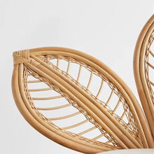 XJOYSL7921 Rattan Chair Shaped Rattan Flower Chair, Decorative Rattan Chair, Rattan Leisure Chair, Handmade Real Rattan Weaving Chair Modern Accent Chair for Living Room