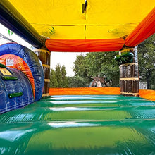 XJUMP Tropical Bounce House Water Slide Orange