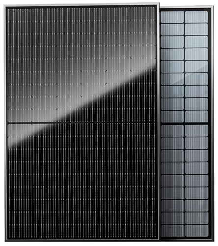 EPOCH 430W Bifacial Solar Panels,N-Type Class A 12/24 Volt Monocrystalline Solar Panel, High-Efficiency Waterproof Solar Module for RV Camping, Boat, Marine,Off-Grid