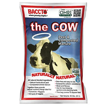 Michigan Peat Baccto 1640 Wholly Cow Horticultural Compost and Manure for Soil Amendment, Lawn Care, Garden Beds, and More, 40 Quart Bag (10 Pack)