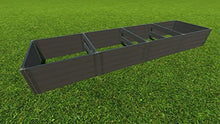 Frame It All Weathered 2" 4'x16'x22 Raised Garden Bed