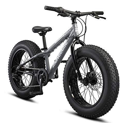 Mongoose Argus ST Kids Fat Tire Mountain Bike 20-Inch Wheels Grey