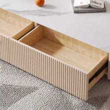 living room table Rectangular Coffee Table, Modern Minimalist Coffee Table with Slate Top and 4 Drawers, Living Room Center Table Sofa Table, Easy to Assemble outdoor side table(100x50x35cm)