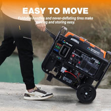 GENMAX 10500 Peak Watt Tri Fuel Open Frame Inverter Generator,with ATS,CO Sensor,digital display and 50A,Ideal for Home backup,contruction site and RV Camping (GM10500XiT)