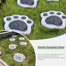 Kunovo Stepping Stone for Garden Walkway, Bear Paw Styling Outdoor Landscaping Décor Stones, Cute All-Weather Decorative Garden Accent Foot Stone (Size : 6PCS), 58741