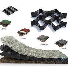 ZoyrA 6x10m Geogrid for Road and Garden Edging H-10cm