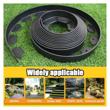 Plastic Fence Factory Stadium Garden Strip Stone and Grass Belt(Black)