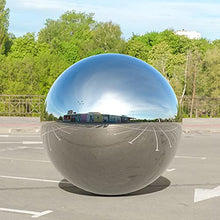 1mm Stainless Steel Reflective Garden Gazing Ball Hollow Floating Silver