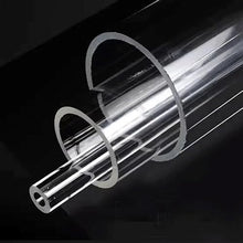 EVANEM Acrylic Pipe Transparent Tube Hollow Duct PMMA, for DIY Projects Water Cooling System Plumbing(75x69x500mm)