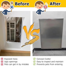 304 Stainless Steel Access Panel for Electrical Wiring, Outdoor Crawl Space Attic Access Door, Large Plumbing Cover Plate, 4 8 12 16 20 24 28 32in(35x65cm)