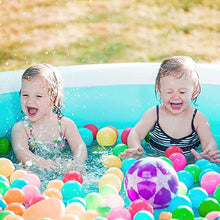 Paddling Pool Round Inflatable Pool, Durable Folding Blow Up Pool with Seat and Backrest, Summer Water Games Center Inflatable Swimming Pool Inflatable Swimming Pool