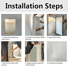 WAHHWF Soundproof Plumbing Access Door, Reinforced Hinged HVAC or Ductwork Access Panel, Easy-to-Install Electrical Wiring Service Hatch for Basements(White,24X42in (61x107cm))
