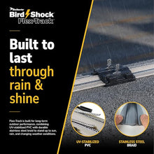 Bird Shock Flex-Track Complete Starter Kit | Low-Profile Bird Deterrent System | Humane Avian Control Track | Pigeon Spike Alternative | Long-Term Exclusion | Plug-in Grey