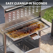 Electactic 4-Burners Propane Gas Grill 32000 BTU, Stainless Steel BBQ Grill