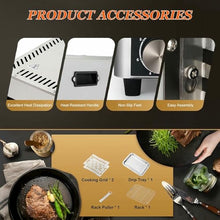 WZUOPG 1450°F Indoor Grill Tabletop Broiler, Portable Steak Cooker, Stainless Steel Outdoor BBQ Machine for Steak, Chicken, Vegetables and Pizza,110V