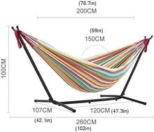 DULASP Hammock Camping Double Hammock Stand Portable Heavy Duty Hammock Stand Portable Steel Stand Only Outdoor Hammock
