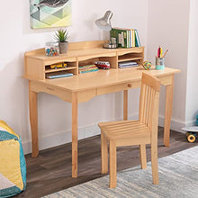 KidKraft Avalon Wooden Children's Desk with Hutch, Chair and Storage Natural