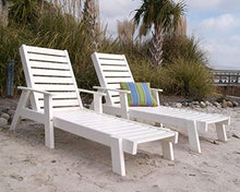 POLYWOOD AC2678-1TE Captain Chaise with Arms, Teak