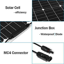 300W/150W Solar Panel 18V Semi-Flexible Monocrystalline Solar Cell DIY Cable Waterproof Outdoor Car RV Rechargeable Power System 150w