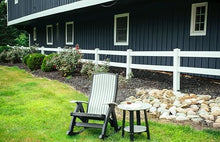 LuxCraft Poly Comfort Rocker Plastic Outdoor Rocking Chair Black