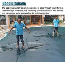 Heavy Duty Round Pool Cover Winter,In-Ground Swimming Pool Safety Cover,Green Mesh,5ft/6ft/7ft/8ft/10ft/12ft/14ft/15ft/18ft/24ft Large,Custom Size (Size : 18ft/5.5m)