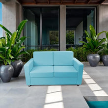 FDP Outdoor Modular Armless Sofa Featuring Sunbrella Fabric - Weather-Resistant, Fade-Resistant, Assembled Patio Furniture with Cover Included for Backyard, Poolside Seating - Canvas Aruba